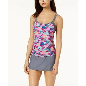 Go by Gossip Triangle Tango layered tankini top size S